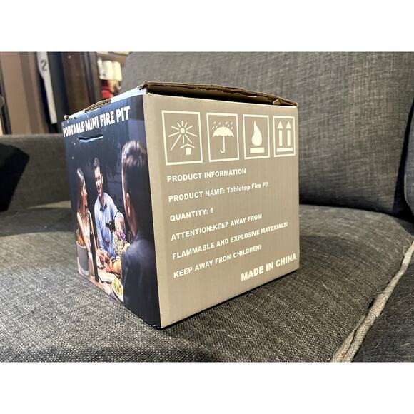 Portable Mini Firepit - NEW - box open - Picture 9 of 9